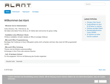 Tablet Screenshot of alant.de